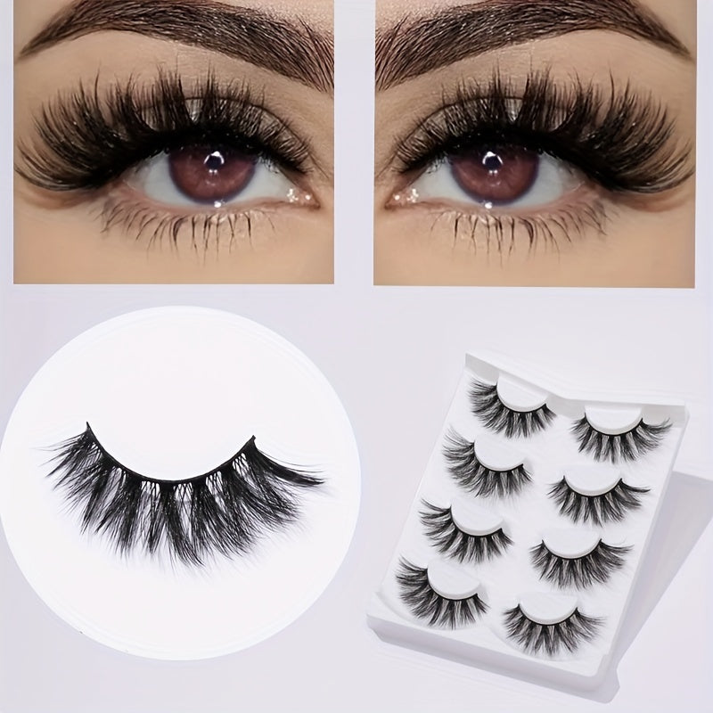 4 Pairs Crisscross Lash Extension 8 18mm Wispy Volume False Eyelashes
