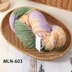 4 Strands Long Segment Dye Wool Thread Wool 80 Nylon 10 Polyester 10 300g