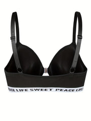 Plus Size Sexy Bra Front Closure Molded Cup Underwire Bra