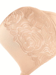 Floral Jacquard Lace High Stretch Supportive Bra