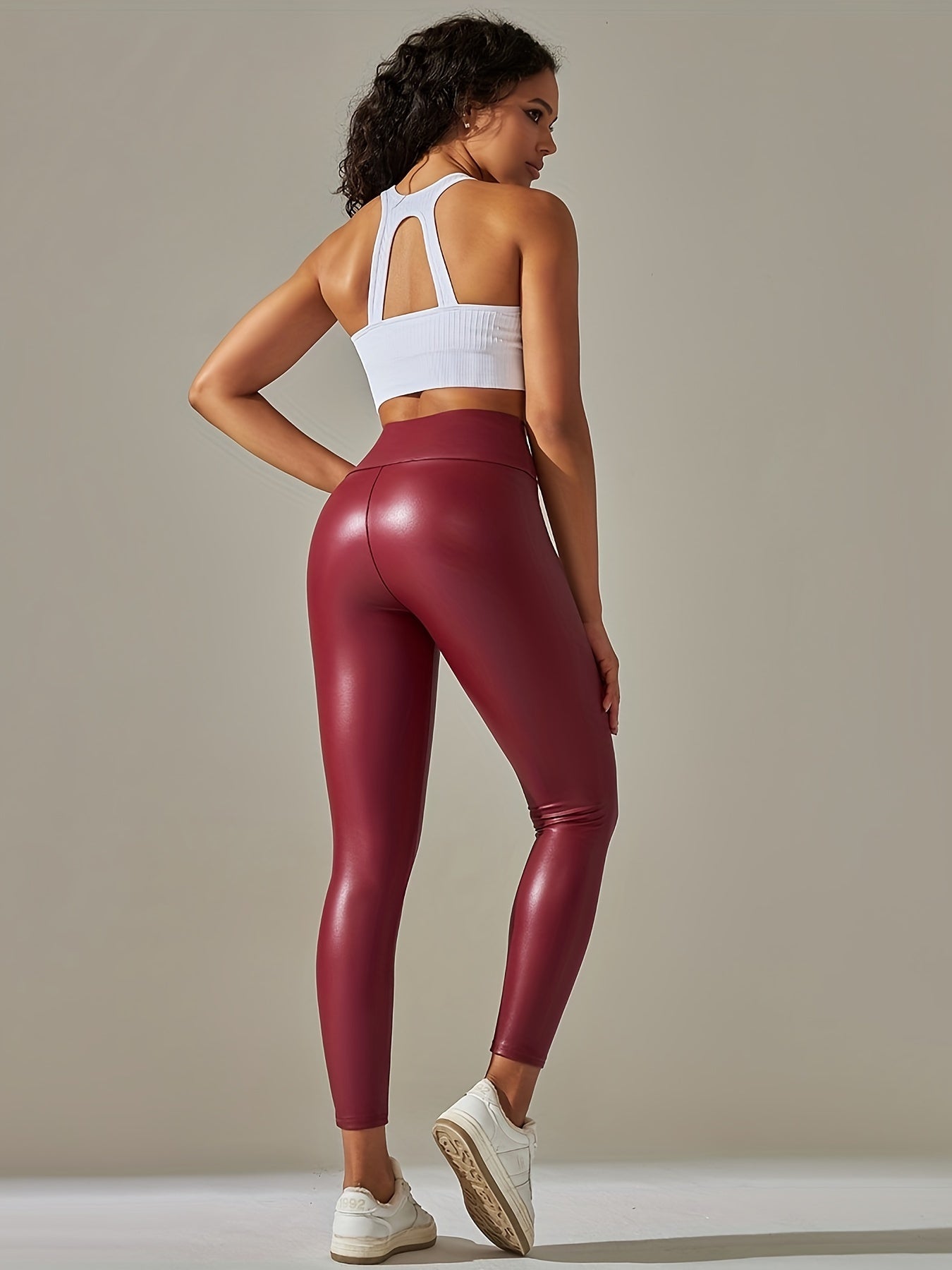 High Waist Yoga Leggings Running Sports Tight Pants Women's Activewear