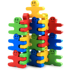 Wooden Balance Villain Blocks Montessori Toys for Toddlers