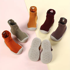 Baby Boy's High Top Knit Shoes Slip On Sock Shoes