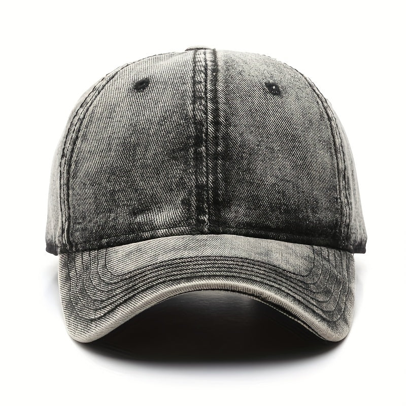 Acid Washed Denim Baseball Cap Trucker Cap
