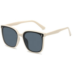 Square Frame Sunglasses For Women Men Mod Rivet Decor Outdoor Glasses UV400
