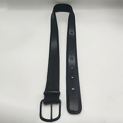 Men's Polyester Belt with Silver Buckle