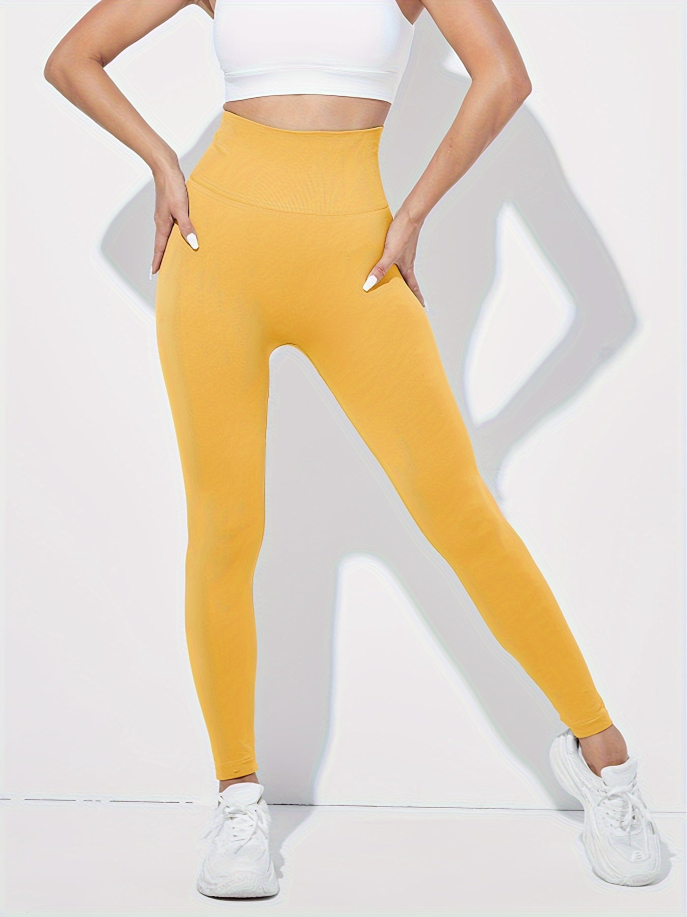 High Waist Tummy Control Fitness Pants Quick Dry Running Yoga Hip Lifting Sports
