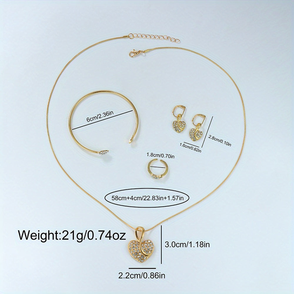 Elegant Quartz Watch & Jewelry Set for Events & Weddings
