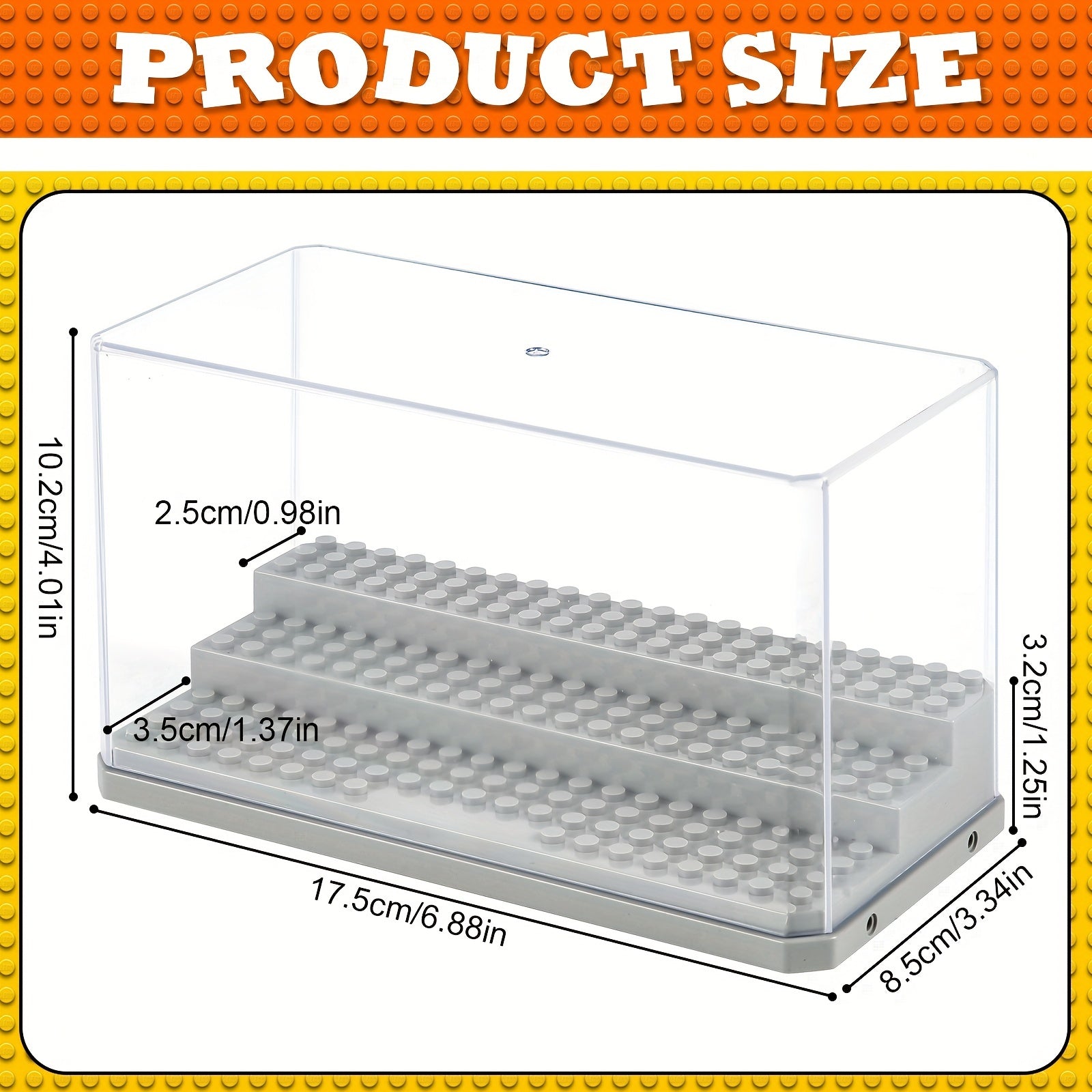 3 Layer Acrylic Display Case For Toy Collection Dustproof Clear