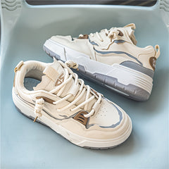 Men's Platform Skate Shoes Non Slip Lace Up Sneakers