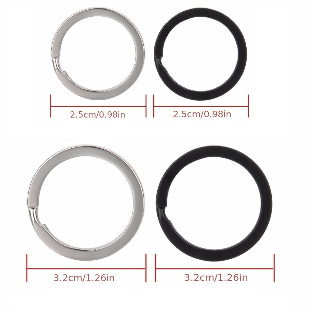 10pcs Iron Key Rings Round Key Rings For Keychains DIY Keyrings Key Organizer