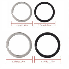 10pcs Iron Key Rings Round Key Rings For Keychains DIY Keyrings Key Organizer