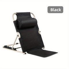 Foldable Lazy Chair Lounger with Headrest Adjustable Angle Bed Backrest Support