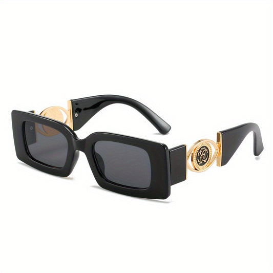 Y2K Rectangle Sunglasses Retro UV400 Sun Shades for Vacation Travel