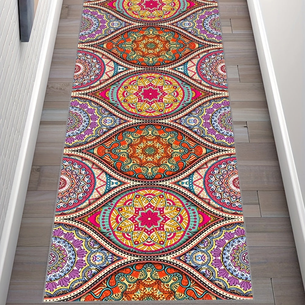 Boho Persian Runner Rug Extra Long Indoor Outdoor Carpet Rugs Mats Low Pile Vint