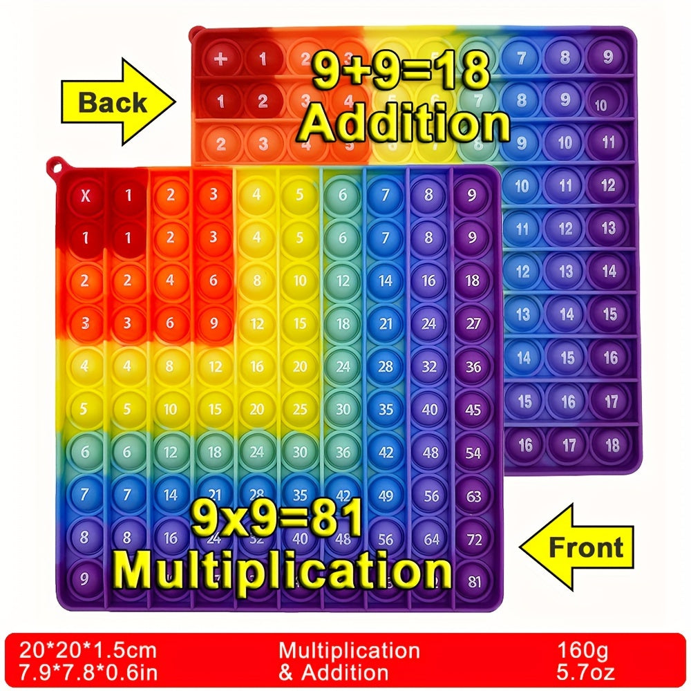 9x9 Math Learning Push Bubble Fidget Pop Toys - Educational Toys