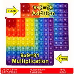 9x9 Math Learning Push Bubble Fidget Pop Toys - Educational Toys