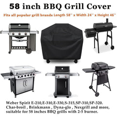 Waterproof BBQ Grill Cover Fade Resistant Gas Grill Cover