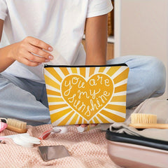 Sunshine Makeup Bag, Inspirational Gift for Daughters & Teachers