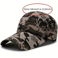 Polyester Knitting Sports Baseball Cap Camouflage Sun Hat Climbing