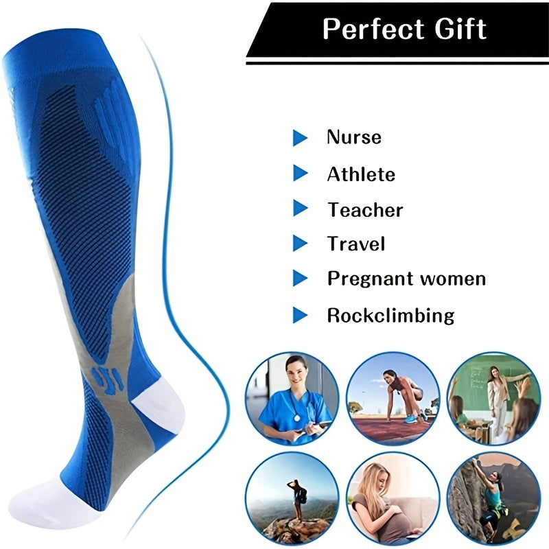 Breathable Compression Sports Socks for Running Cycling Football
