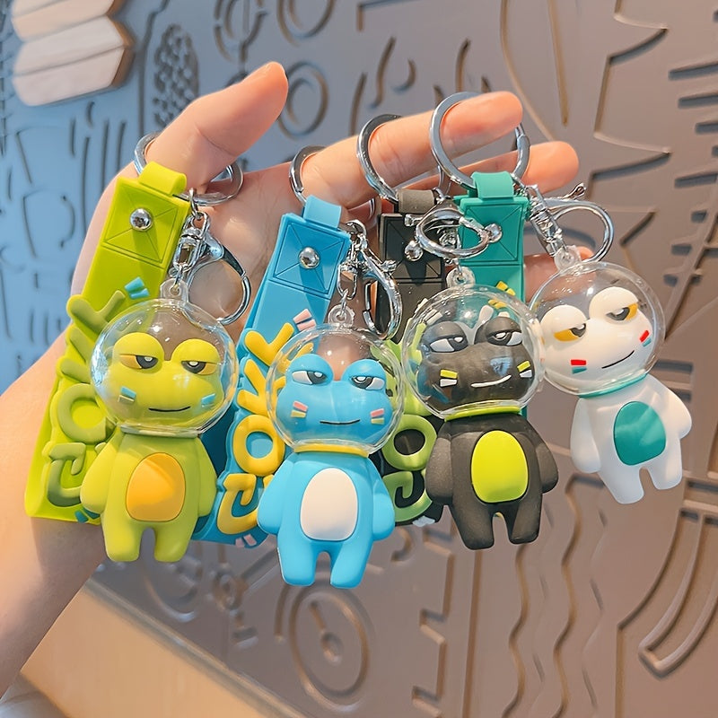 Space Frog Keychain For Men Couple Bag Pendant