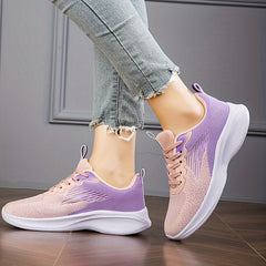 Women's Gradient Soft Running Shoes Wear Resistance Non Slip Sneakers