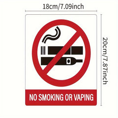 3pcs 18-01X19-99 Cm No Smoking Sticker Label Sign Self Adhesive Vinyl