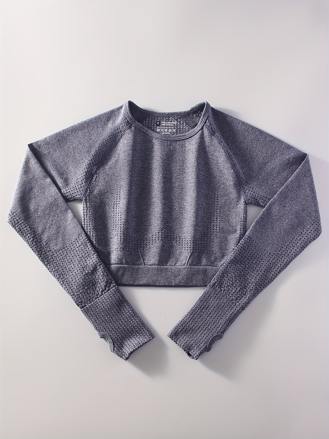 Dot Style Seamless Athletic Long Sleeves Running Shirt