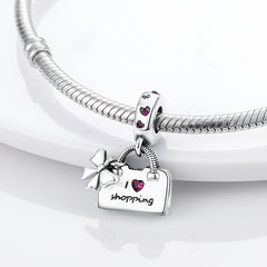 Travel Life Collection Charm Silver Camera Tower Heart Family Beads