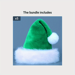 Green Santa Hat Adults Deluxe Green Xmas Christmas Hat