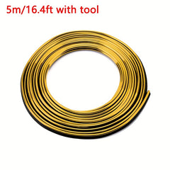 Universal PVC Strip Moulding Decoration 16ft 5m for Car Interior Upgrade