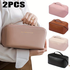 2pcs Large Women Toiletry Bags Waterproof Makeup Bag Portable Storage Gift
