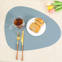 8pcs Irregular Faux Placemat PVC Waterproof Anti Scald Table Pad