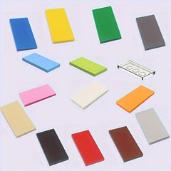80pcs 2x4 Low Wall Flat Blocks for MOC Building 87079