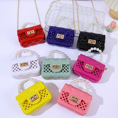 Pearl Chain Crossbody Bag Mini Handbag for Girls