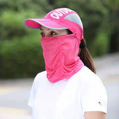 Summer Sports Sun Hats with Neck Gaiter Mask UV Protection Lightweight Cap