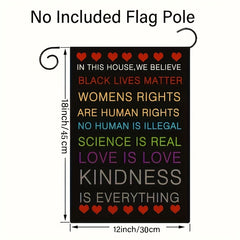 12x18 Inch Double Sided Lives Matter Garden Flag Outdoor Decor