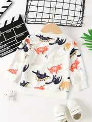 Baby Boy Dinosaur Sweatshirt Long Sleeve Pullover
