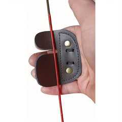 Double Layer Cowhide Finger Guard for Archery Practice