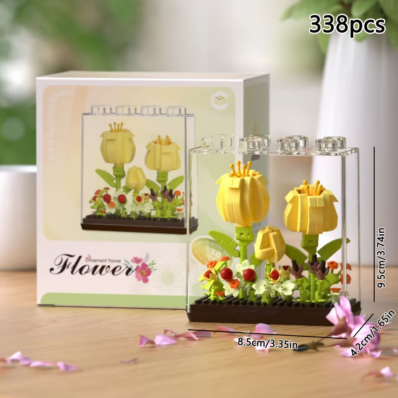 Micro Bead Building Blocks Flower Kit - Eternal Sunflower Carnation