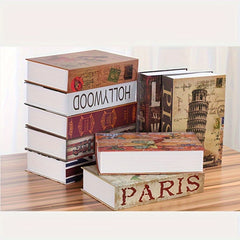 Large Simulation Butterfly Book Money Box with Key Lock