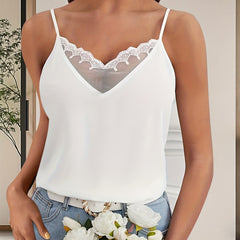 Lace Cami Top Spaghetti Sleeveless Women's Summer Top
