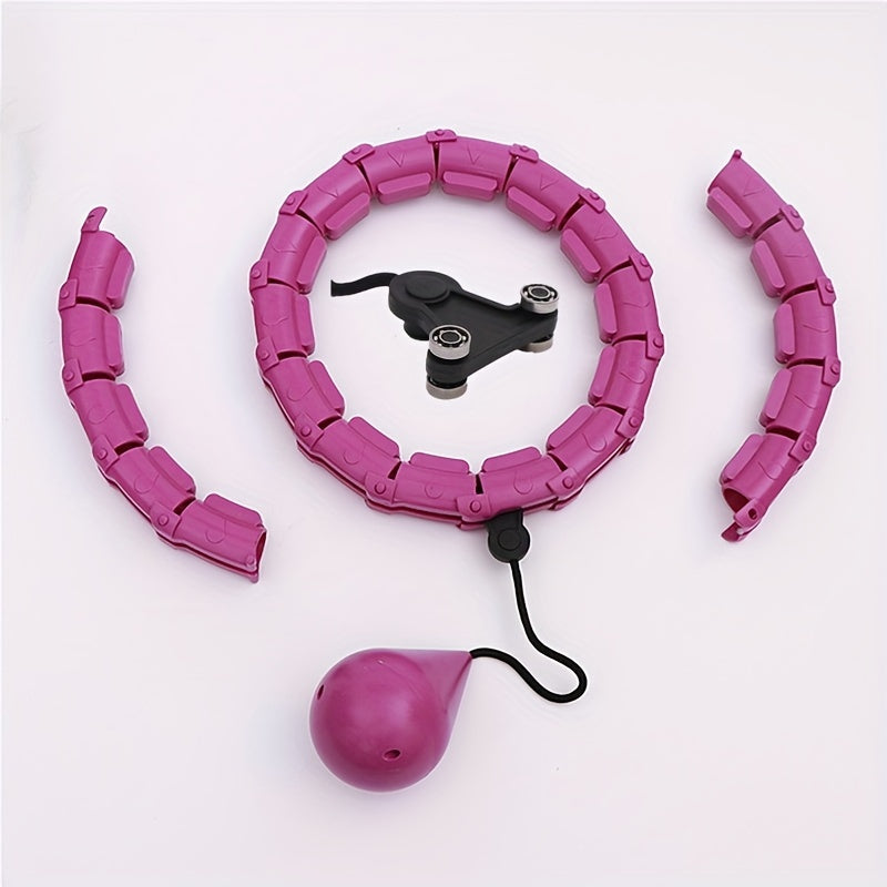 Detachable 24 Sections Fitness Hoop Solid Ball Pilates Workout Equipment
