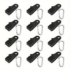 12pcs Plastic Tarpaulin Clip Set Swimming Pool Bungee Cord Clip