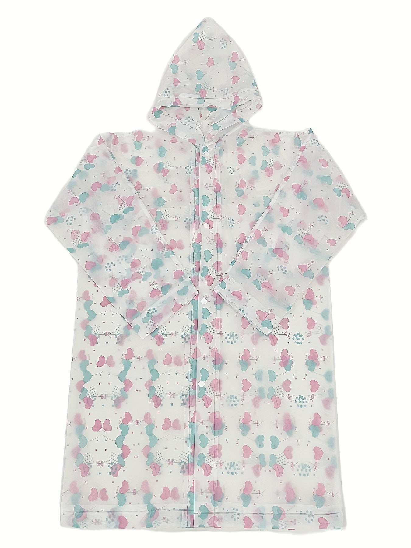 Kid's Waterproof Hooded Raincoat Cartoon Pattern Coat