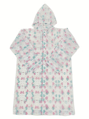 Kid's Waterproof Hooded Raincoat Cartoon Pattern Coat