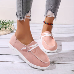 Women's Lightweight Canvas Slip On Loafers