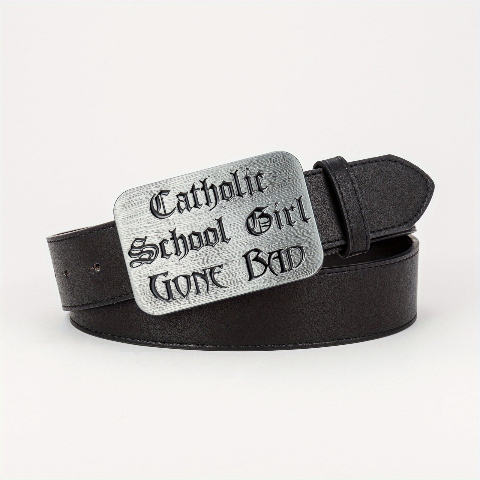 Men's PU Leather Buckle Belt for Outdoor Party Holiday
