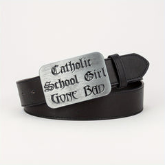 Men's PU Leather Buckle Belt for Outdoor Party Holiday
